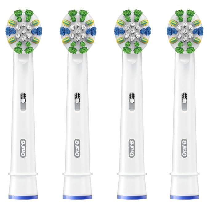 Oral-B Floss Action Replacement Brush Heads for an Oral-B Electric Toothbrush Pack of 4