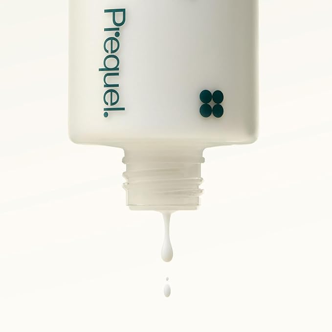 Prequel Skin Half and Half Fluid Moisturizer Face Cream. Lightweight Ceramide Peptide Lotion for All Skin Types including Dry and Sensitive. Hydrating Facial Cream for Women and Men