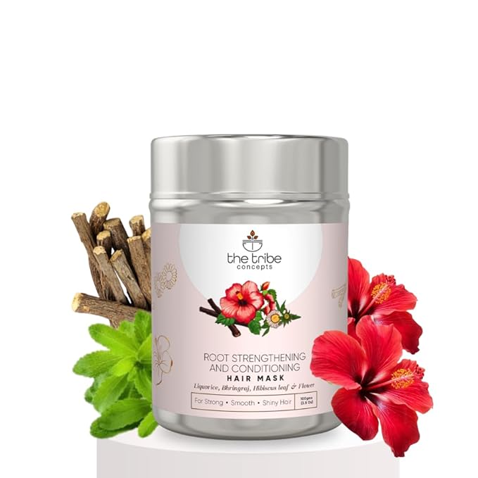 The Tribe Concepts Root Strengthening Conditioning Hair Mask For Frizz ControlDamage Protection Smoothening With LiquoriceStrengthens Roots-For All Types-1 CountNatural 100 g Pack of 1 Standard