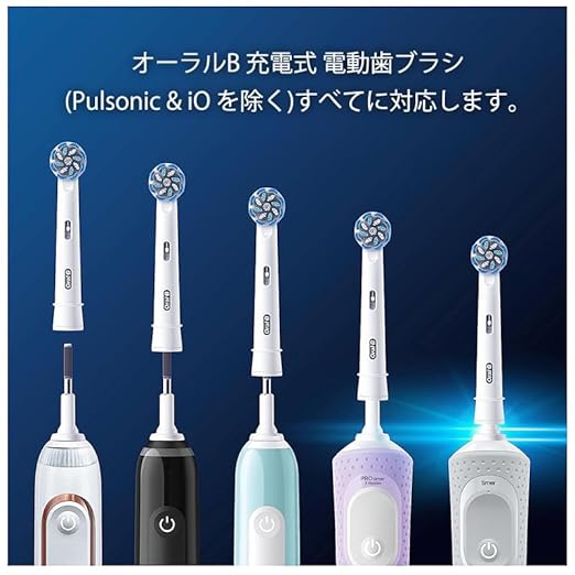 Oral-B Pro Sensitive Clean Replacement Toothbrush Heads for Electric Toothbrush Pack of 8 Gentle Teeth Cleaning Innovative X-shaped Bristles Original Oral-B Toothbrush Attachment Made in Germany