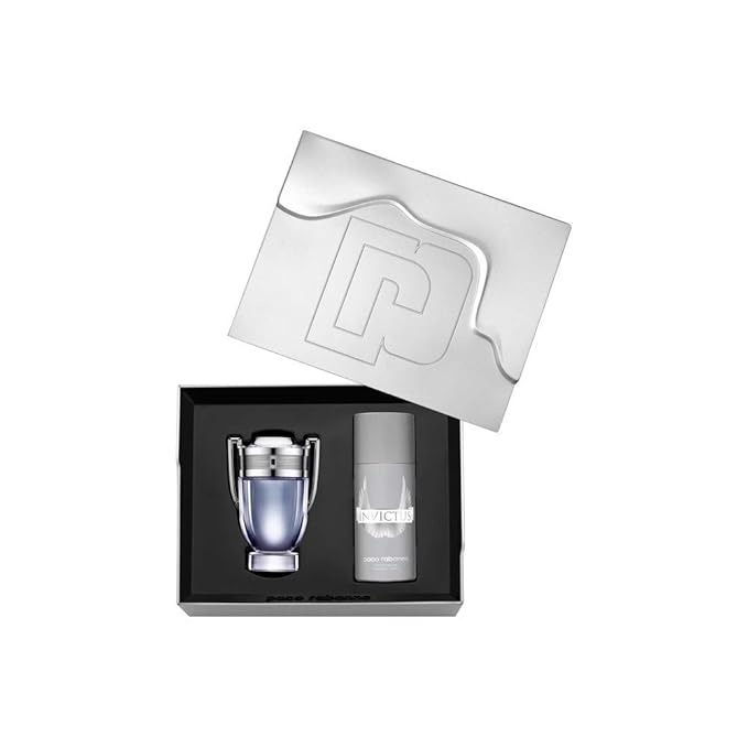 Paco Rabanne Invictus (M) 2Pc Set: Invictus 100Ml Edt Spray +150Ml Deo (Tin Box)