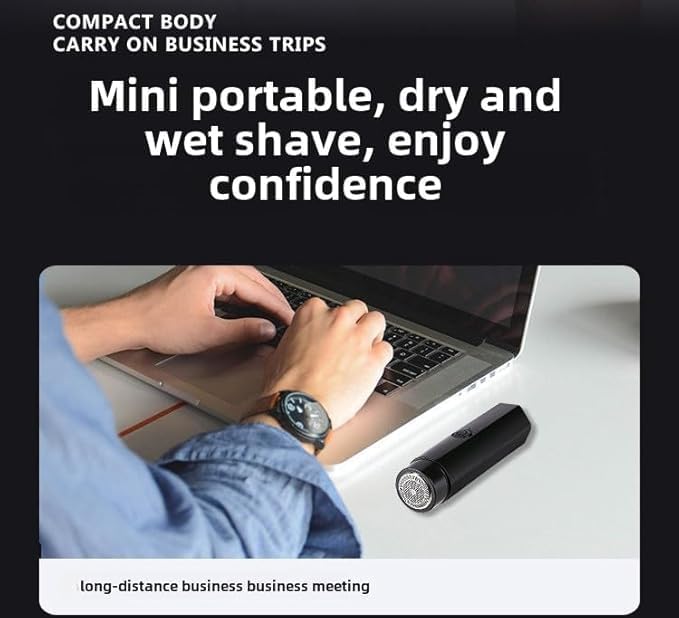 Electric Shaver for MenUnisex Portable Mini Electric RazorBlack Pocket Size Shavers USB ChargingAluminum Alloy BodyDetachable Cleaning HeadBikini Trimmer Facial Hair Razor DeviceApply Travel
