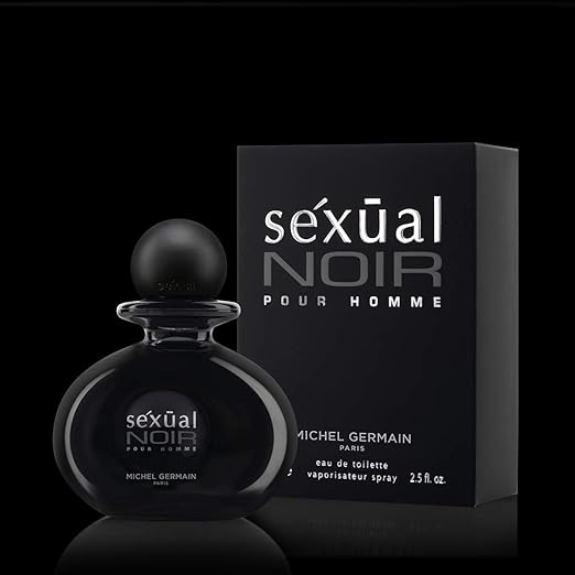Michel Germain Sexual Noir Pour Homme Eau de Toilette Spray Top Notes of Italian Bergamot Crisp Grapefruit Cardamom Mysterious Dark Natural Oils