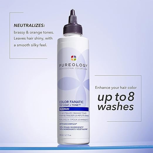 Pureology Color Fanatic Top Coat + Tone - Maintains Hair Color Treatment Smooths Restores Vibrancy and Adds Shine