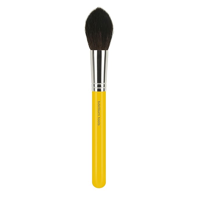 Bdellium Tools Professional Makeup Brush - Studio Series 974 Tapered Powder - With Soft Synthetic Fibers For Sculpt &amp Shape (Yellow 1pc)