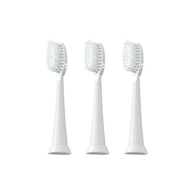 TAO Clean Sonic Electric Toothbrush Replacement Heads (3-Pack) ? Replacement Heads for the TAO Clean Electric Toothbrush and Docking Station White