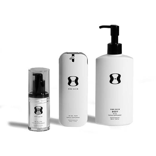 OneSkin BODY &amp FACE &amp EYE OS-01 Peptide Topical Supplement | Skin Longevity Age Reversal Body Moisturizer Face Moisturizer and Eye Cream