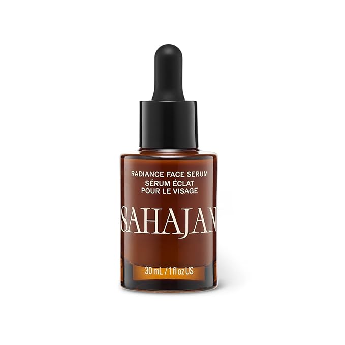 Sahajan Radiance Vitamin C Face Serum with Centella + Hyaluronic Acid | Clinically-Proven Clean Ayurvedic Anti-Aging Facial Serum | All Skin Types | Fine Lines &amp Wrinkles | 1 fl oz