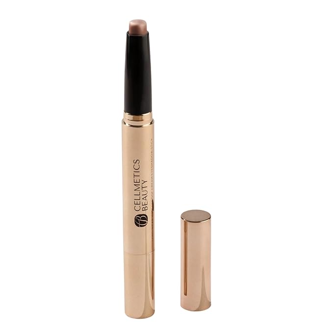 Long-Wear Waterproof Cream Eyeshadow Stick (Champagne (03)) | Blendable Eye Makeup Crease-Proof Smooth-Glide | Eye Shadow for Older Women | Easy Application Lift &amp Define
