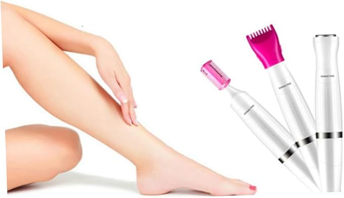 1Pc Electric Shaver for Women Armpit Body Hair Trimmer Rechargeable Painless Hair Removal Device in Pearl White for Sensitive Areas Easy Cleansing
