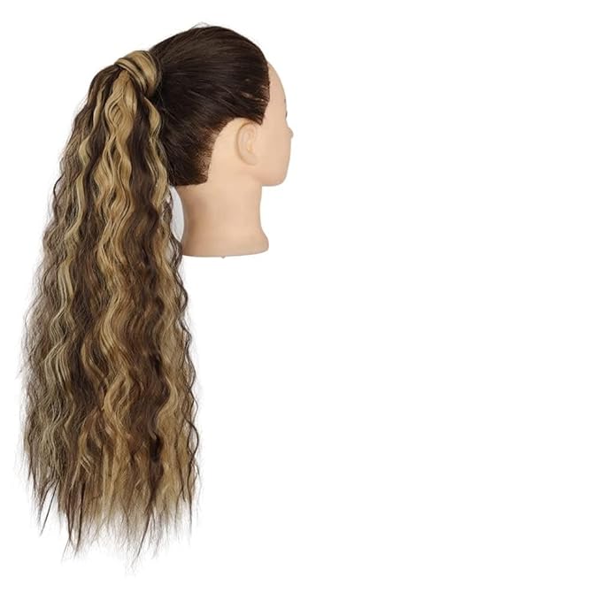 Hair Chignon Set Of 1 Synthetic Messy Bun Curly Wavy Wig Wraparound Ponytail Extensions Bun Hair Accessories for Women Hair Pieces For Women(Q19-4h27)