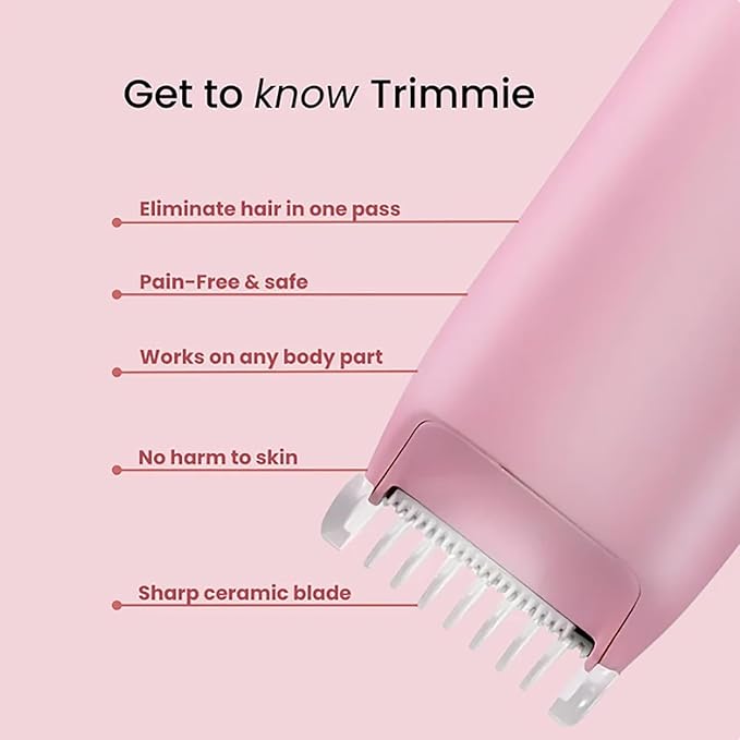 Comfort 2 in 1 Electric Lady Shaver Razor for Women Dual Head Electric Hair Trimmer for Women Ipx7 Bikini Trimmer (Blue)