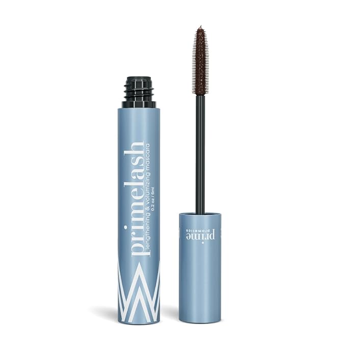 Prime Prometics PrimeLash Mascara for Older Women ? Volumizing Incredible Length in 2 Coats ? Long-Stay Zero Clumps Hypoallergenic (Brown)