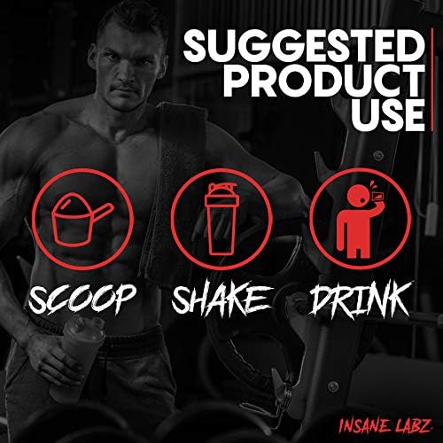 Insane Labz I am God Pre Workout High Stim Pre Workout Powder Loaded with Creatine and DMAE Bitartrate Fueled by AMPiberry Energy Focus Endurance Muscle Growth25 Srvgs Apple
