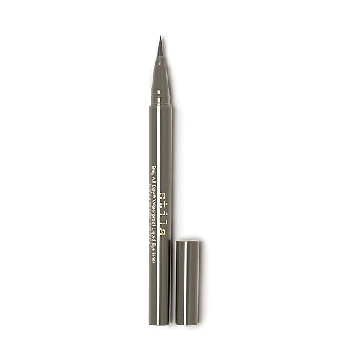 stila Waterproof Liquid Eye Liner Stay All Day Makeup with Fine Brush Tip Lasting Satin Finish Smudge-Proof &amp Transfer-Resistant