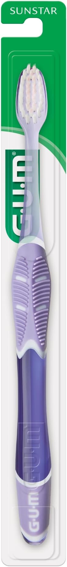 GUM Technique Deep Clean Sensitive Toothbrush Compact Head &amp Ultra Soft Tapered Bristles for Adults with Sensitive 1ct (12pk)