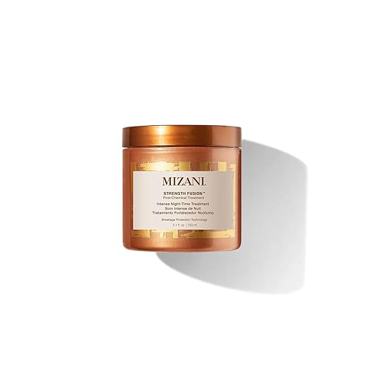 Mizani Strength Fusion Intense Night-Time Treatment - Deeply Nourishing Hair Mask With Shea Butter For Curly Hair