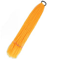 Synthetic Gradient Boxing Braided Ponytail For Girls With Elastic Hair Rubber Bands Hair Accessories Wig Headband Hairpiece