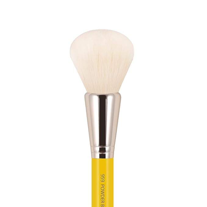 Bdellium Tools Professional Makeup Brush - Studio Series 959 Powder Blending - With Mix of Soft Synthetic &amp Natural Fibers For Blending Powder (Yellow 1pc)