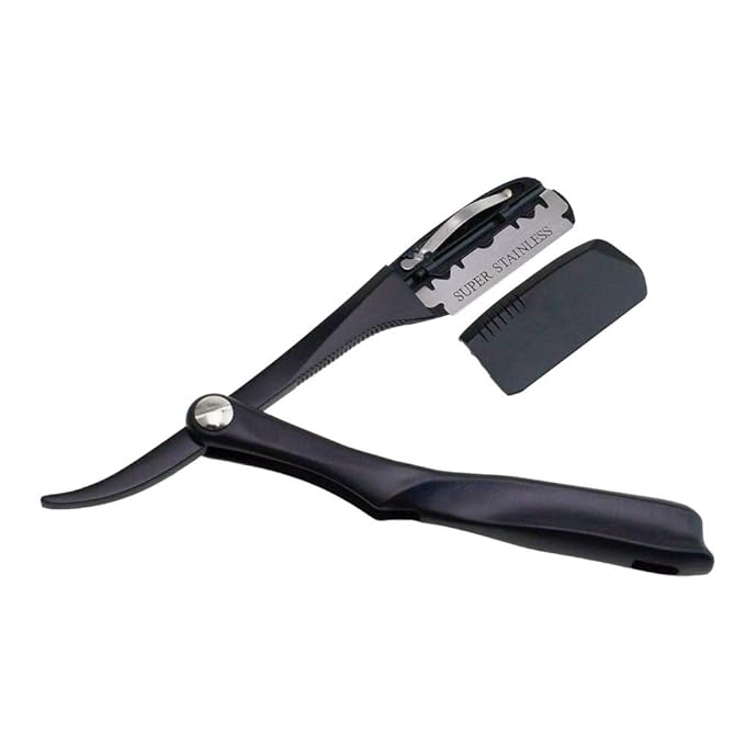10 Blades Straight Shaving Dural Edge Razors Barber Hair Razor Spring Style Shaver Beard Face Underarm Body Eyebrow Hair Removal