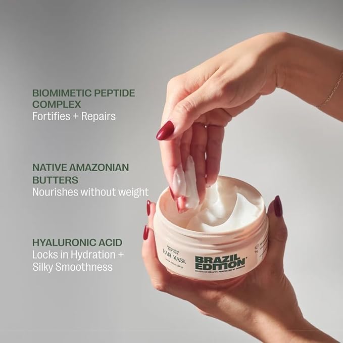 Hair Mask for Damaged Hair ? Deep Repair Treatment Anti-Frizz Split End Repair Hydrating Mask for Curly Color-Treated Hair All Hair Types Shine Boost Vegan 7 oz