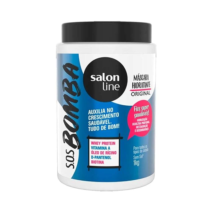 Linha Tratamento Salon Line - M?scara Explos?o de Hidrata??o 1000g (Vitamin Bomb SOS Treatment Collection - Intense Moisturizing Mask 17.65 Oz)