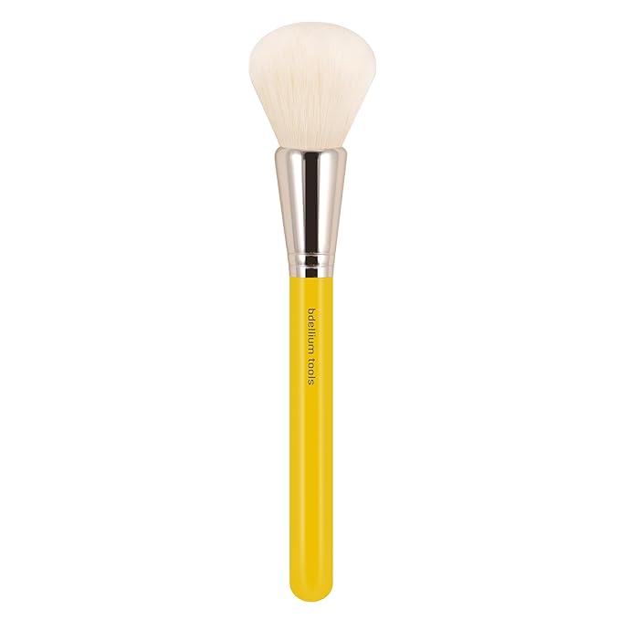 Bdellium Tools Professional Makeup Brush - Studio Series 959 Powder Blending - With Mix of Soft Synthetic &amp Natural Fibers For Blending Powder (Yellow 1pc)