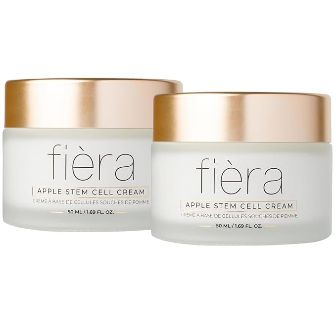FI?RA 24-Hour Rejuvenating Face Cream with Apple Stem Cells - Anti-Aging Moisturizer for Mature Skin Day &amp Night Hydration Improves Skin Tone and Elasticity - 3.38 FL. OZ. / 100 ML (2 Pack)
