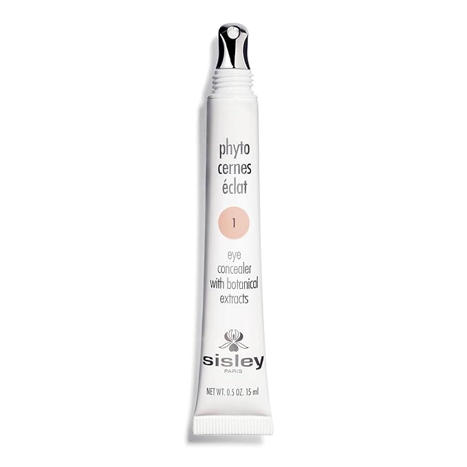 Sisley Paris Phyto-Cernes Eclat No. 1 - 15 mL - Eye Concealer - Tinted Anti-Dark Circles Product - Instantly Masks Dark Circles &amp Targets Puffiness - Natural Long-Wear Finish - Includes Brush