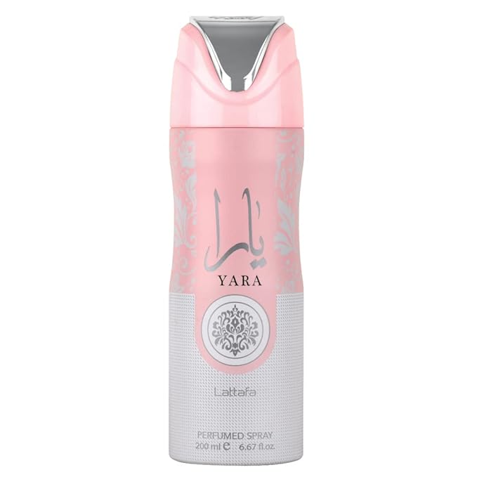 Lattafa Yara Gift Set 2 Piece | Heliotrope Orchid Tangerine Gourmand Accord and Tropical Fruits | Black Pepper Pinapple Tobacco Amber Vanilla Dry Woods Benzain Labdanum