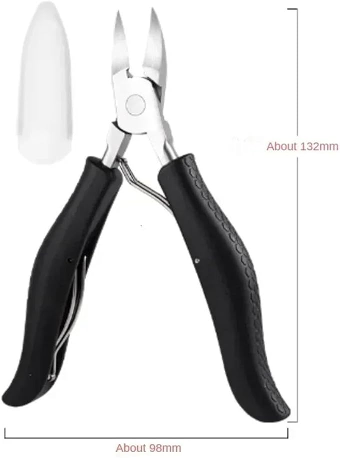 Nail Clippers Ingrown Toenail Podiatry Correction Nippers Cuticle Cutters Cut Paronychia Pedicure Manicure Hand Foot Care Tool(TypeB Black)