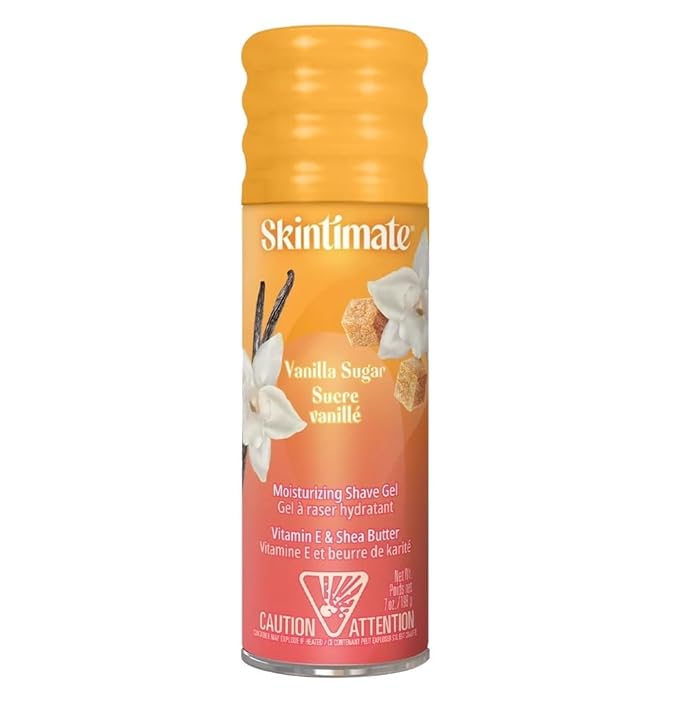 Skintimate Vanilla Sugar Shave Gel for Women | Skintimate Shaving Cream for Women Womens Shaving Cream Shave Cream Shaving Foam Womens Shave Gel with Vitamin E &amp Shea Butter 7oz - Pack of 6