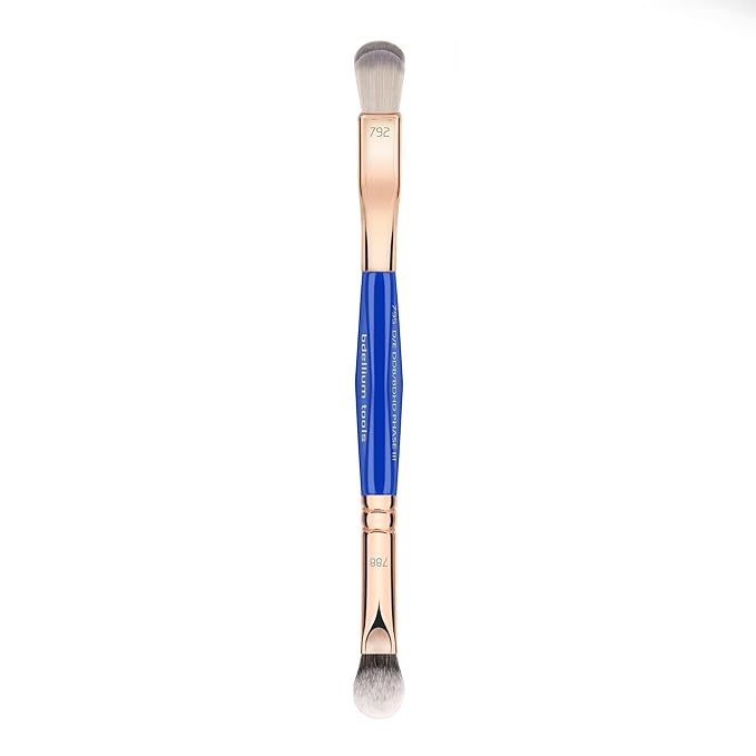 Bdellium Tools Professional Makeup Brush Golden Triangle Double-Ended Double Dome Blender/BDHD Brush 3pc. Set with 973 961 795 double-ended