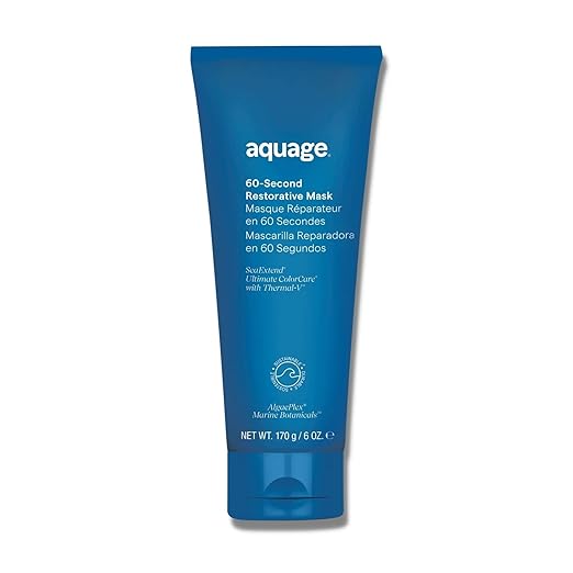 AQUAGE 60-Second Restorative Mask Brings Back Strength and Moisture Seals in Moisture and Shine 6 oz