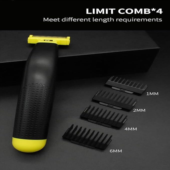 Ailsion Wet and Dry Shaver Electric Razor for Men and Women Shaver for Body Hair Multifunctional Grooming Tool Men's and Women's Electric Shaver for Shaving Pubic Hair (a set) 1