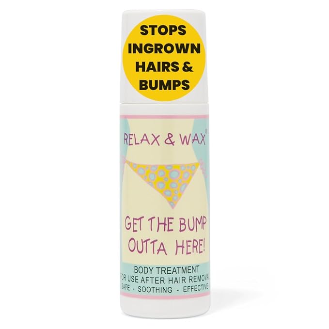 Ingrown Hair Treatment Roll-On for Waxing and Shaving | Razor Burn and Razor Bumps Treatment for Women and Men | Ingrown Hair Serum and Dark Spot Remover for Private Area | Get The Bump Outta Here!