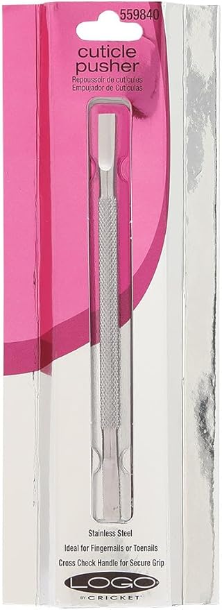 Cricket Logo Pro Acrylic Nipper and Cuticle Pusher Nailcare Set for Professional Trimmer Cuticle Remover Luxury Fine Sharp Tip Stainless Steel