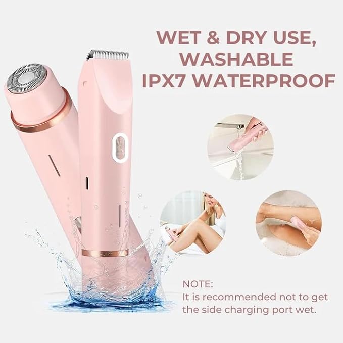 IUIBeauty 2-in-1 Painless Bikini Hair Trimmer 2025 Bestselling Bikini Trimmer for Women Blue