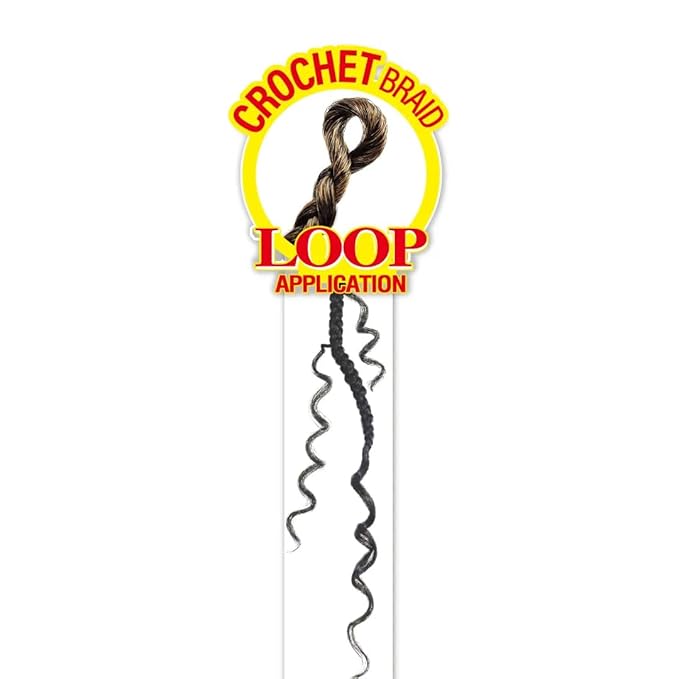 Royal Zury Crochet Briad V-shape Finish Style V11 Boho Curly (12+13+14) (Jet Black 1)