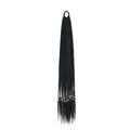 Hair Accessories 24 Inch Braided Ponytail Multicolor Braid Extensions Rainbow Braided Hair Extensions Synthetic Wigs with Elastic Bands Hair Pieces For Women(A1)