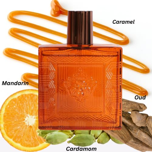 Lion Versatile Men's Fragrance Set Black Flame and Pour Homme 3.4 fl oz Each 2-Pack with Mandarin Oud Cardamom Impression of Eros flame and Najim