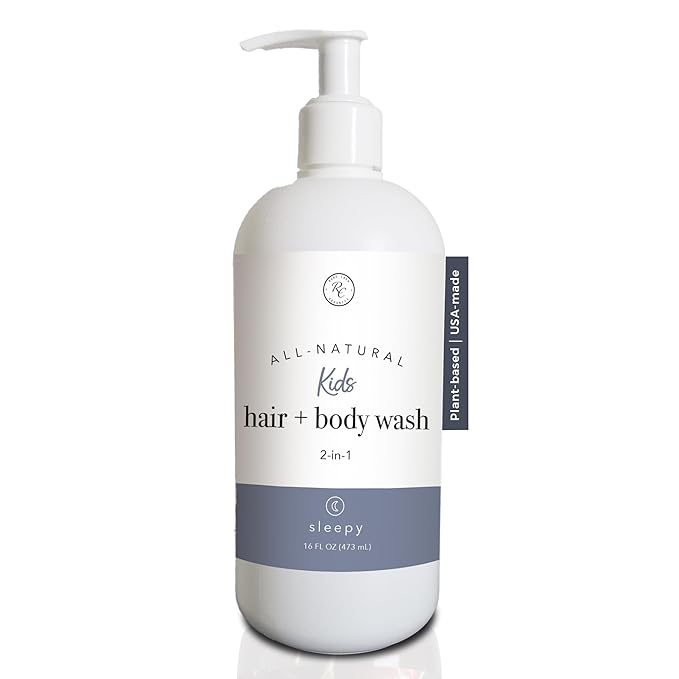 Rowe Casa Organics 2-in-1 Kids Hair &amp Body Wash with Therapeutic Essential Oils ? Fruity Kids Shampoo &amp Body Wash with Sweet Bright &amp Uplifting Scent ? 16 Fl. Oz