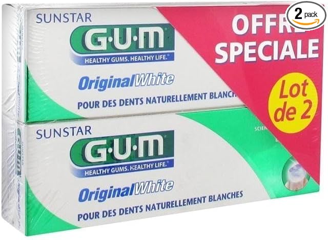 Gum Original White Toothpaste 2 x 75ml