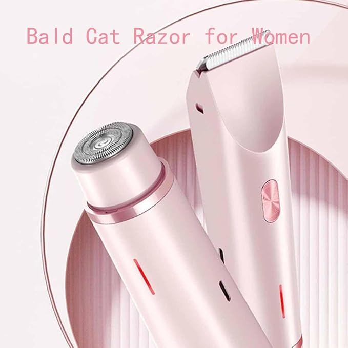 2025 New Razor Bikini Trimmer for Women 2 in 1 Electric Lady Shaver Dual-Head Electric Shaver for Women Painless (Blue)