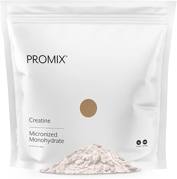 ProMix Nutrition Creatine Monohydrate Powder Unflavored - 5g of Micronized Creatine per Serving - Increase Muscle Gain Strength &amp Power &amp Supports Recovery - 180 Servings