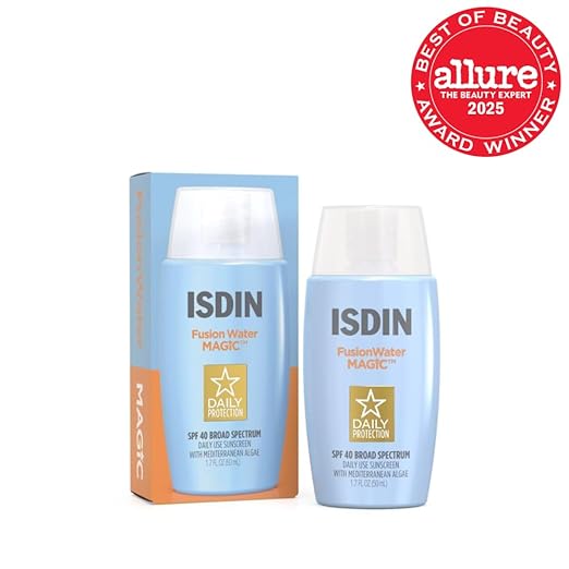 Fusion Water MAGIC Ultralight Broad Spectrum SPF 40 Sunscreen with Hyaluronic Acid and Vitamin E 50ml