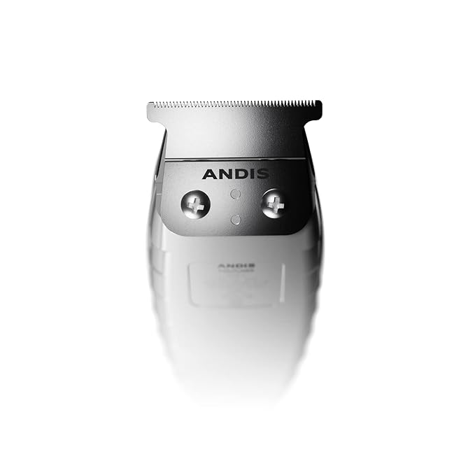 Andis 04780 Professional T-Outliner Beard &amp Hair Trimmer for Men with Carbon Steel T-Blade Bump Free Technology ? Corded Electric Beard Trimmer GTO Grey