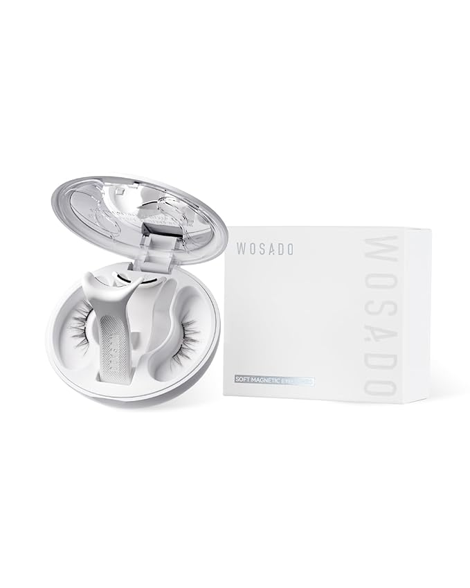 WOSADO Soft Magnetic Eyelashes Kit Glue-free Bold Magnetic Lashes (No.28 Sedona Trail 21.5mm)