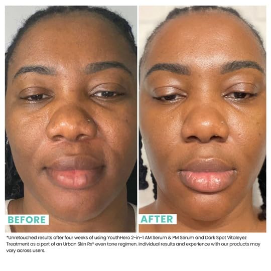 Urban Skin Rx® Youthhero AM/PM 2-In-1 Dual-Formula Day &amp Night Facial Serums Improves Discolorations &amp Sun Damage Supports Elasticity Reduces Rough Texture Fine Lines &amp Wrinkles 1 Fl