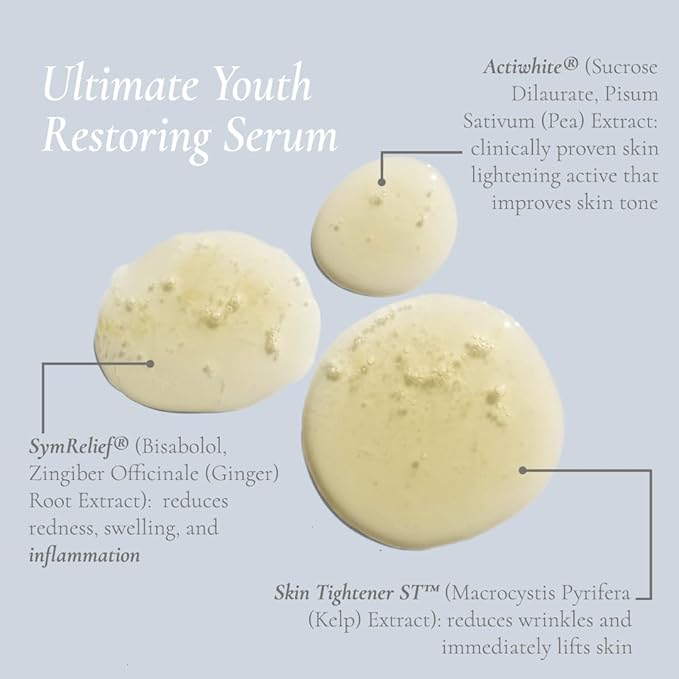 Glowbiotics Ultimate Youth Restoring Serum with Retinol Probiotics Vitamin C &amp Peptides ? 5?in?1 Firming Brightening Anti?Aging Treatment for Face